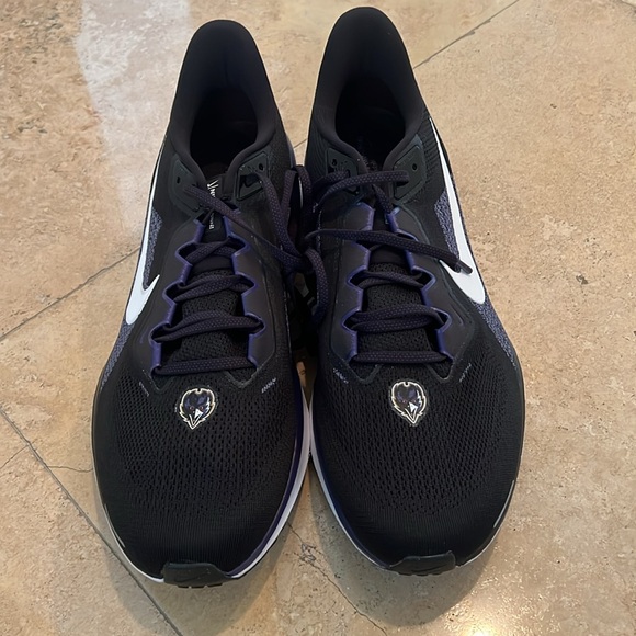 New Never Worn Nike Pegasus NFL Baltimore Ravens Road Running Shoes Size 41 - Picture 3 of 8